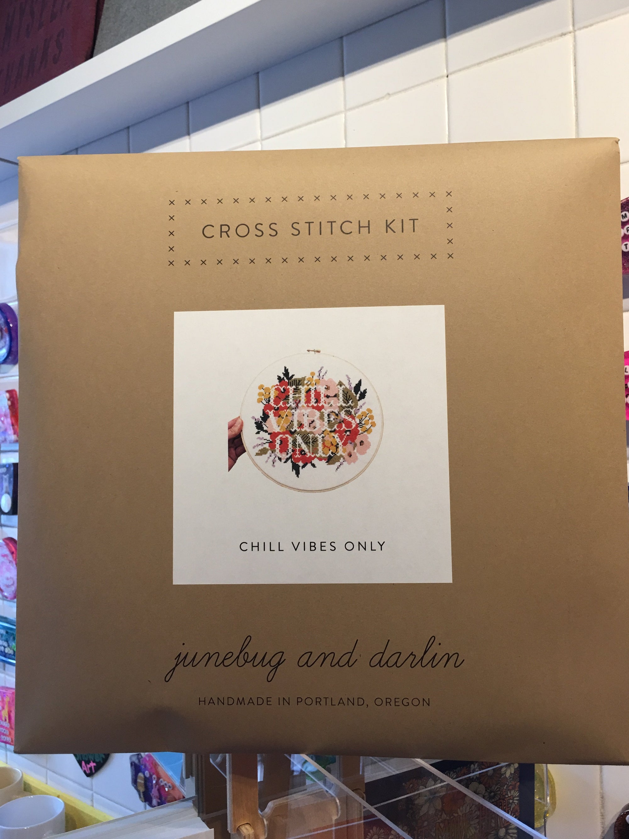 Cross Stitch Kit: Chill Vibes Only
