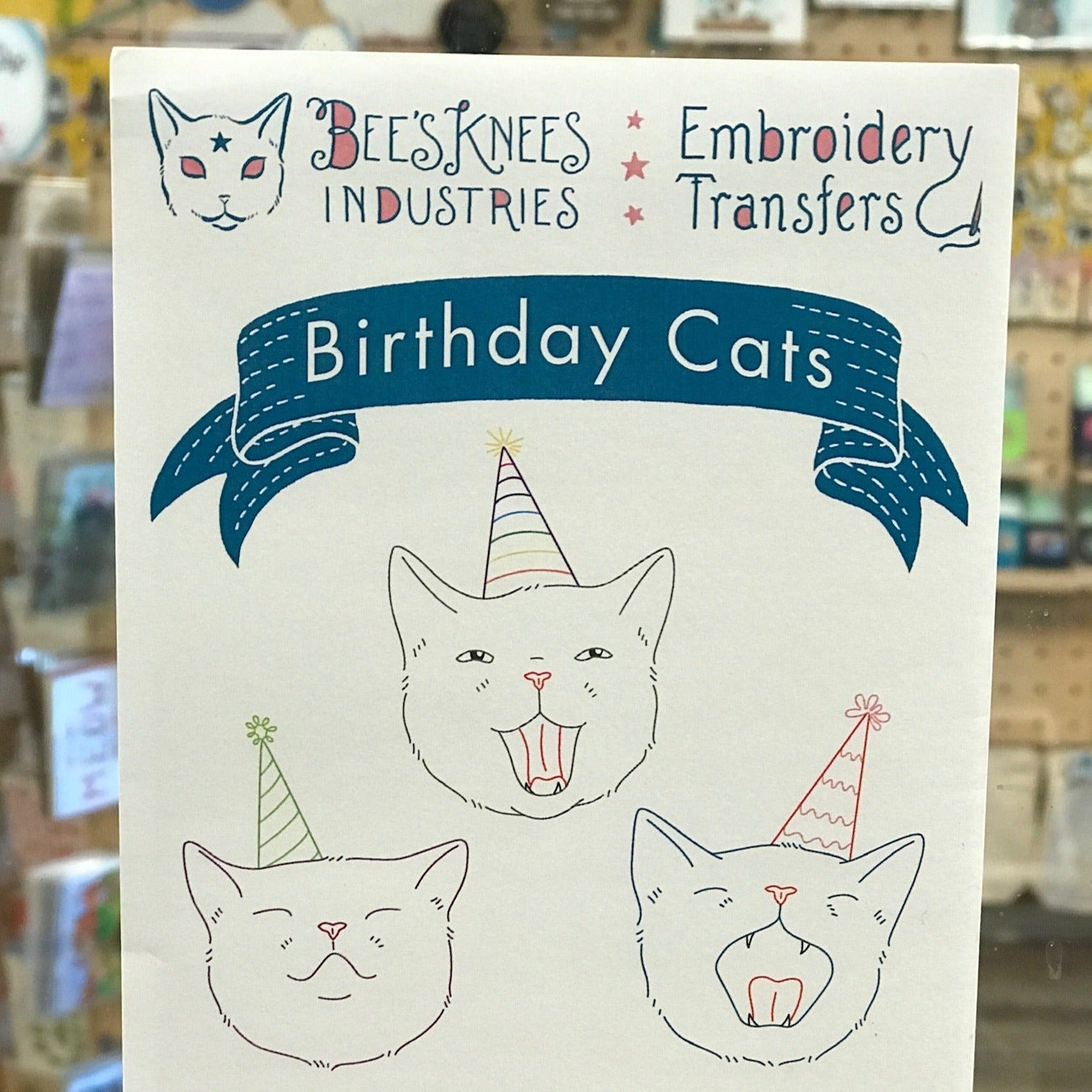 Craft Supply - Pattern - Birthday Cats