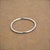 Eternity Ring - classic thin round stacking ring in precious metals - Foamy Wader