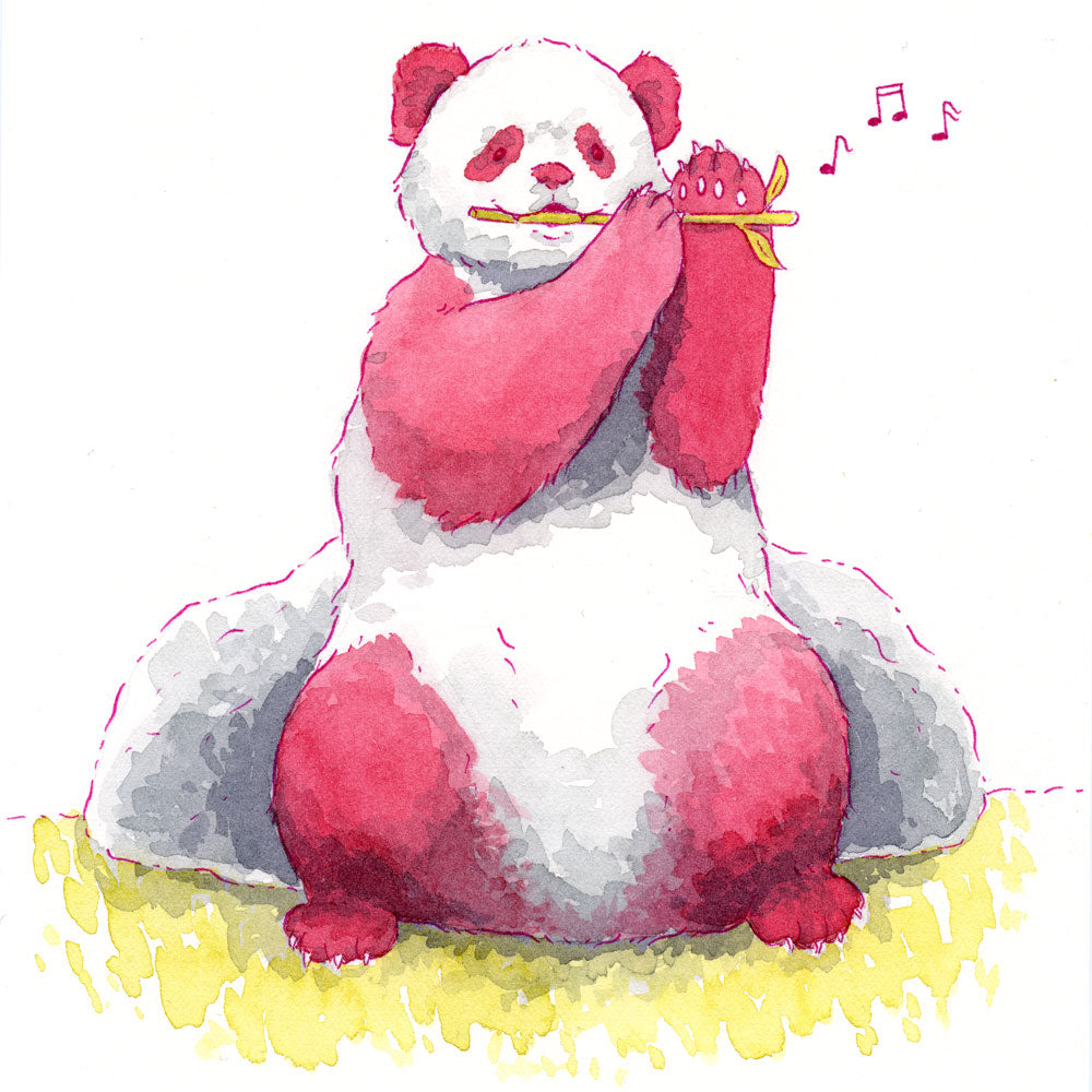 Original Art - Panda Flute