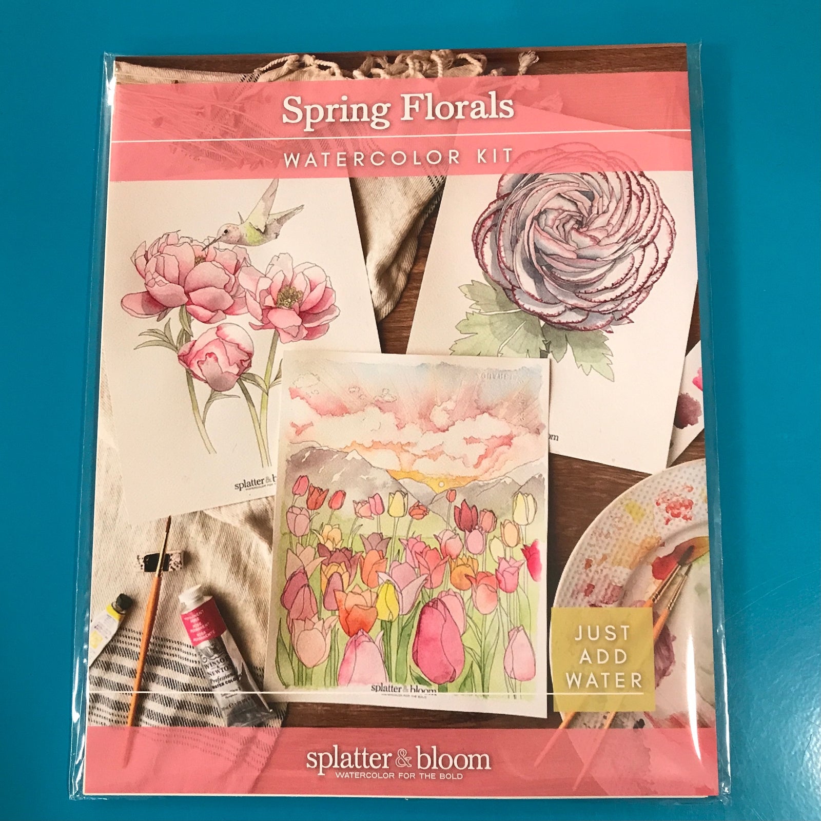 DIY - Watercolor Paint Kit - Spring Florals