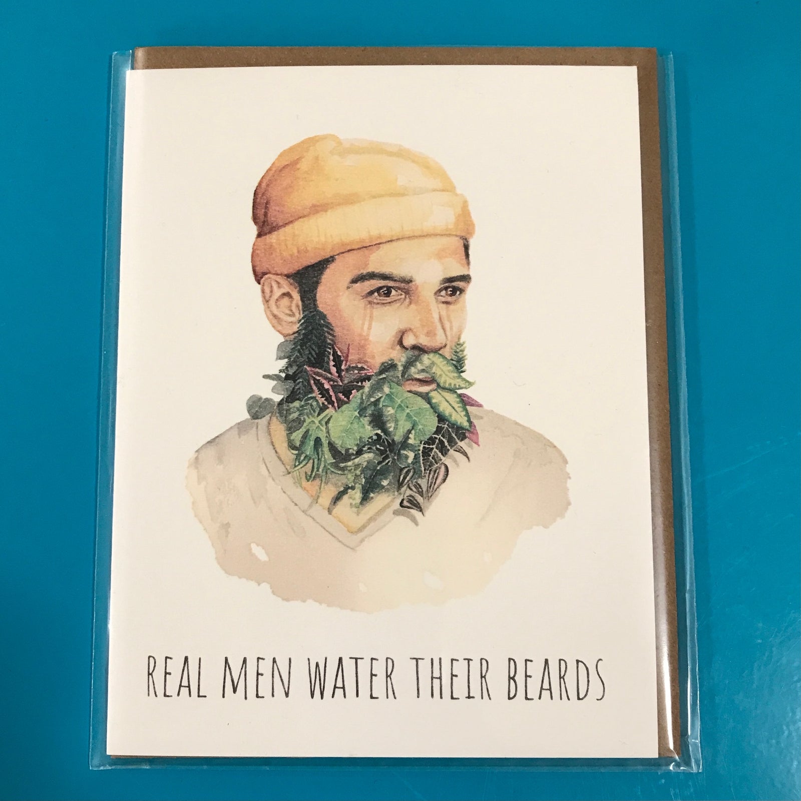 Card - Real Men Water Their Beards