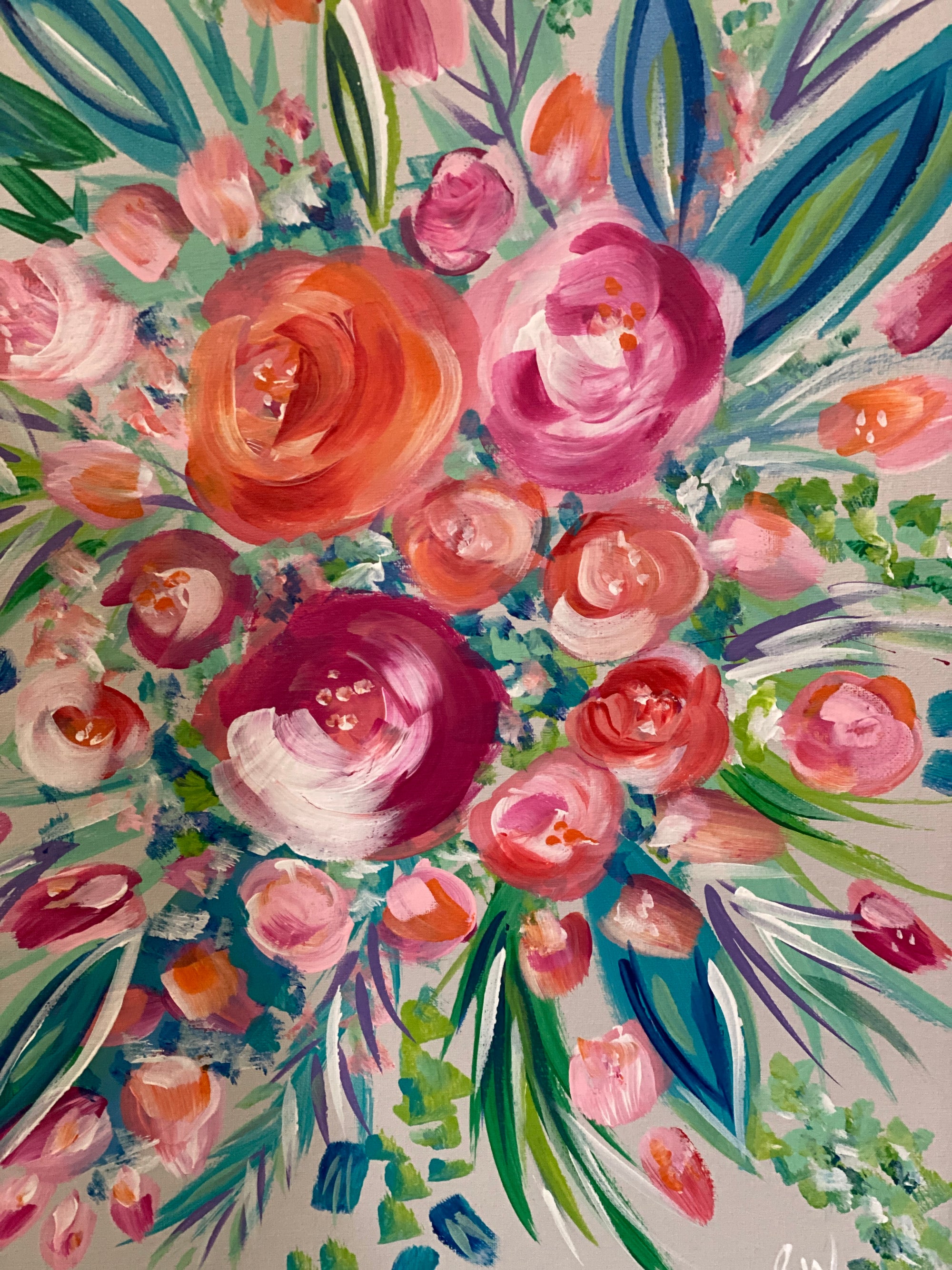 PAINTING CLASS: Floral Painting with Acrylics