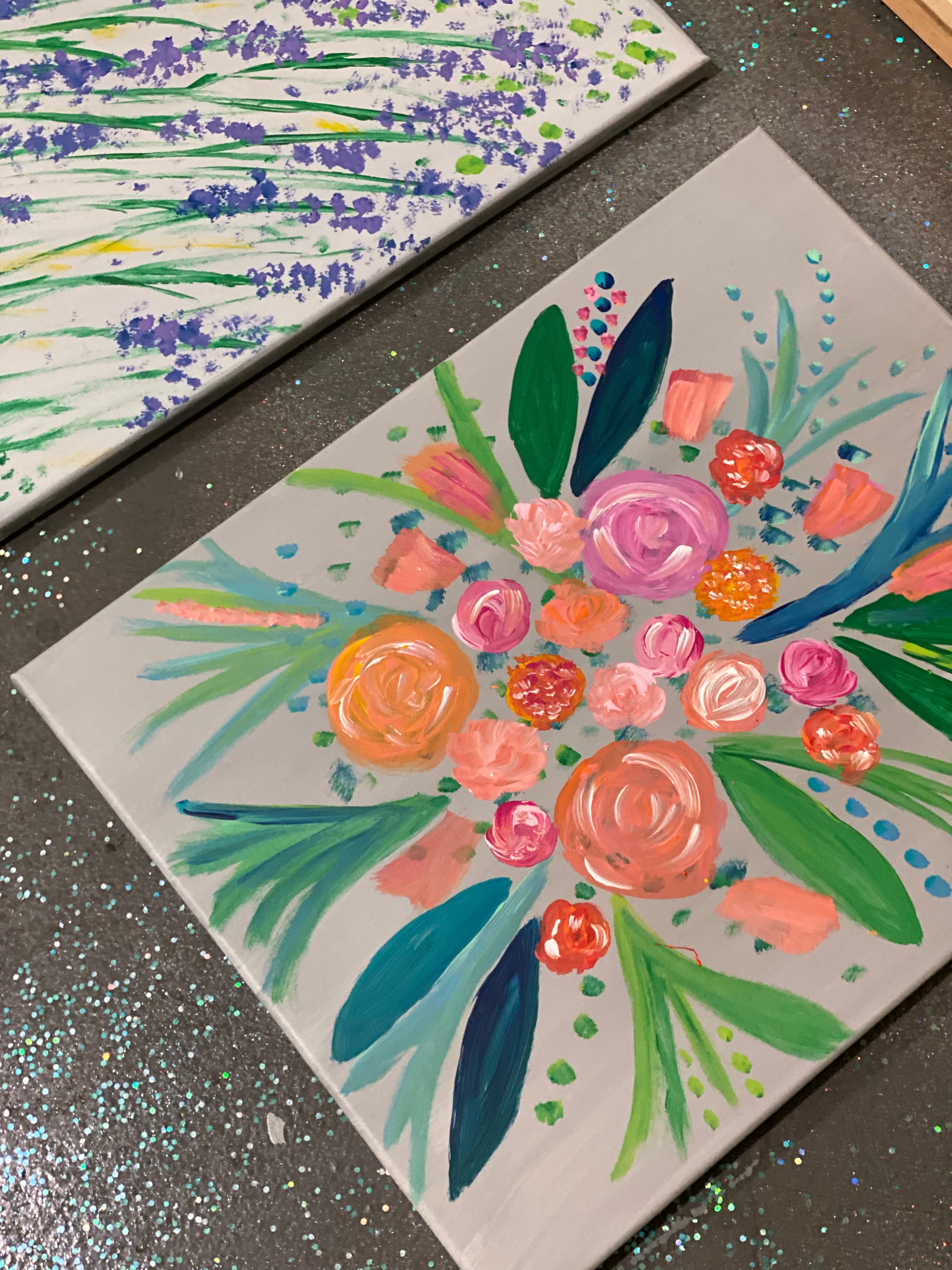 PAINTING CLASS: Floral Painting with Acrylics