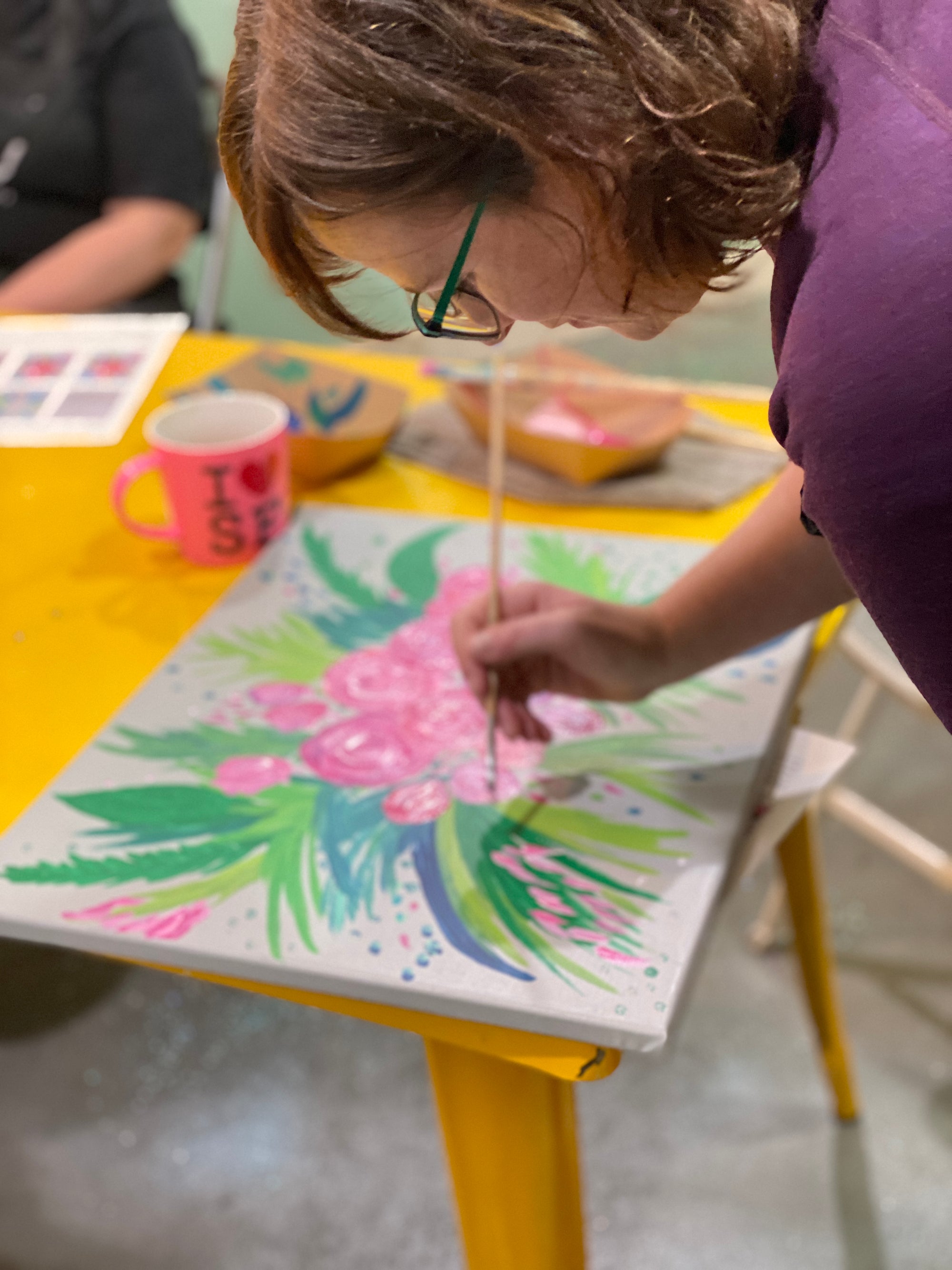 PAINTING CLASS: Floral Painting with Acrylics