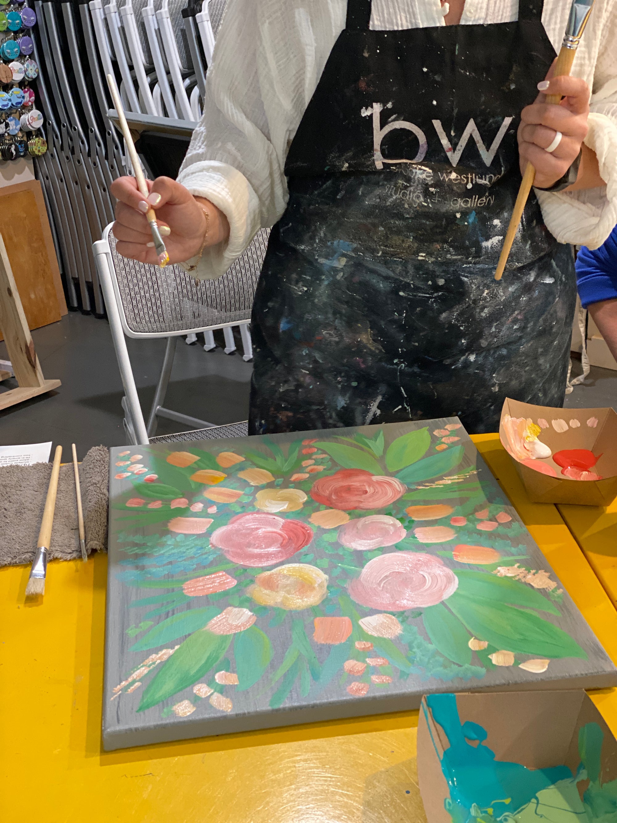 PAINTING CLASS: Floral Painting with Acrylics