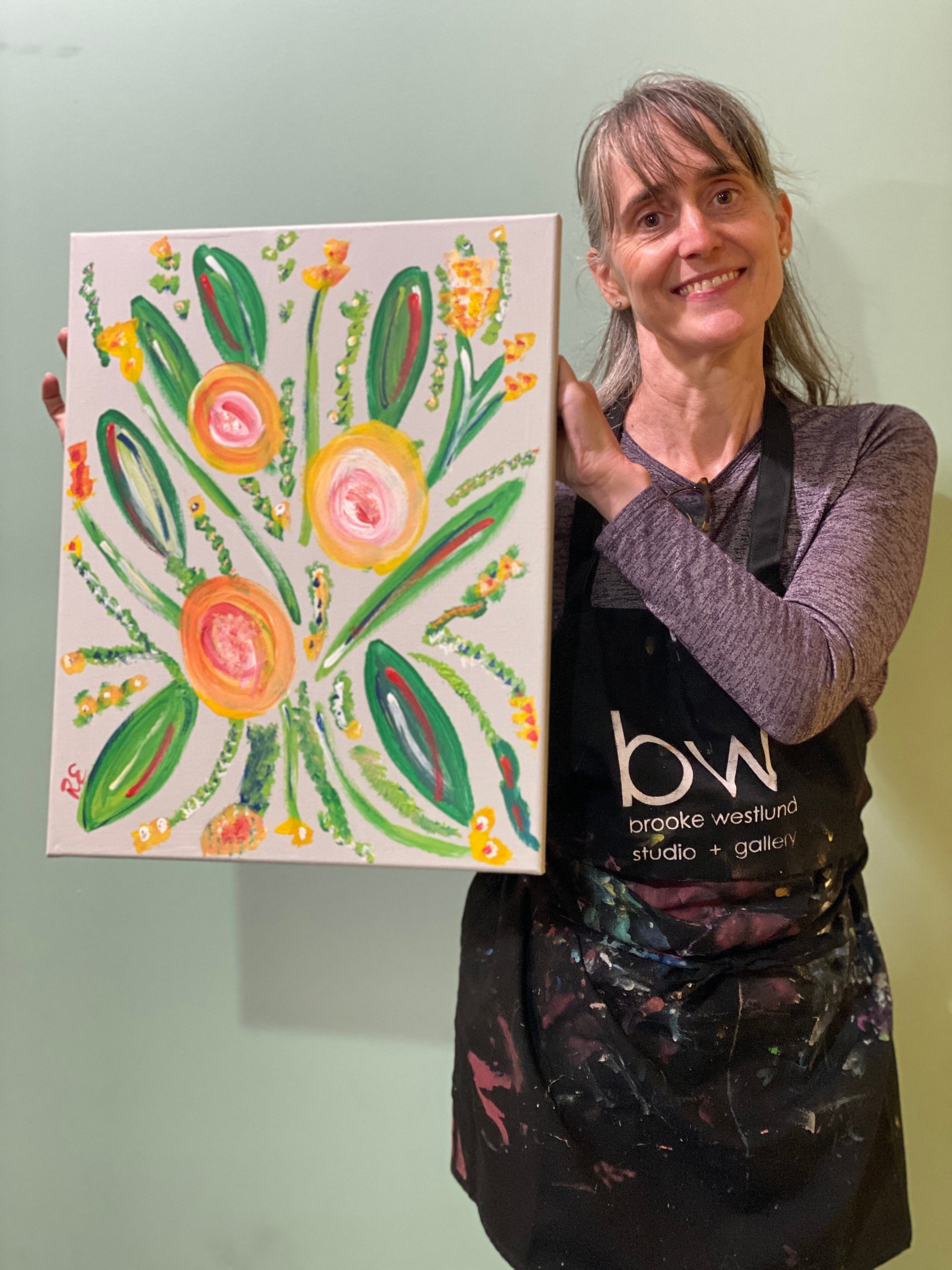 PAINTING CLASS: Floral Painting with Acrylics