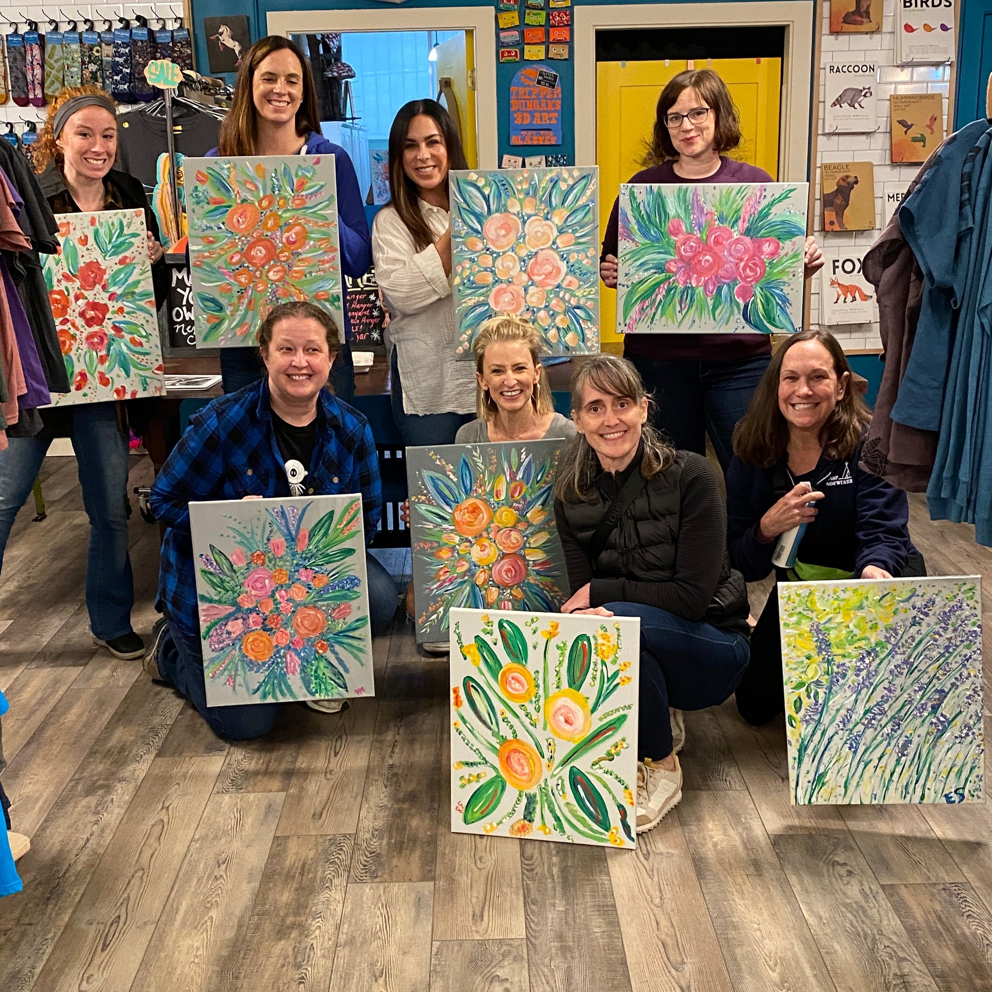 PAINTING CLASS: Floral Painting with Acrylics