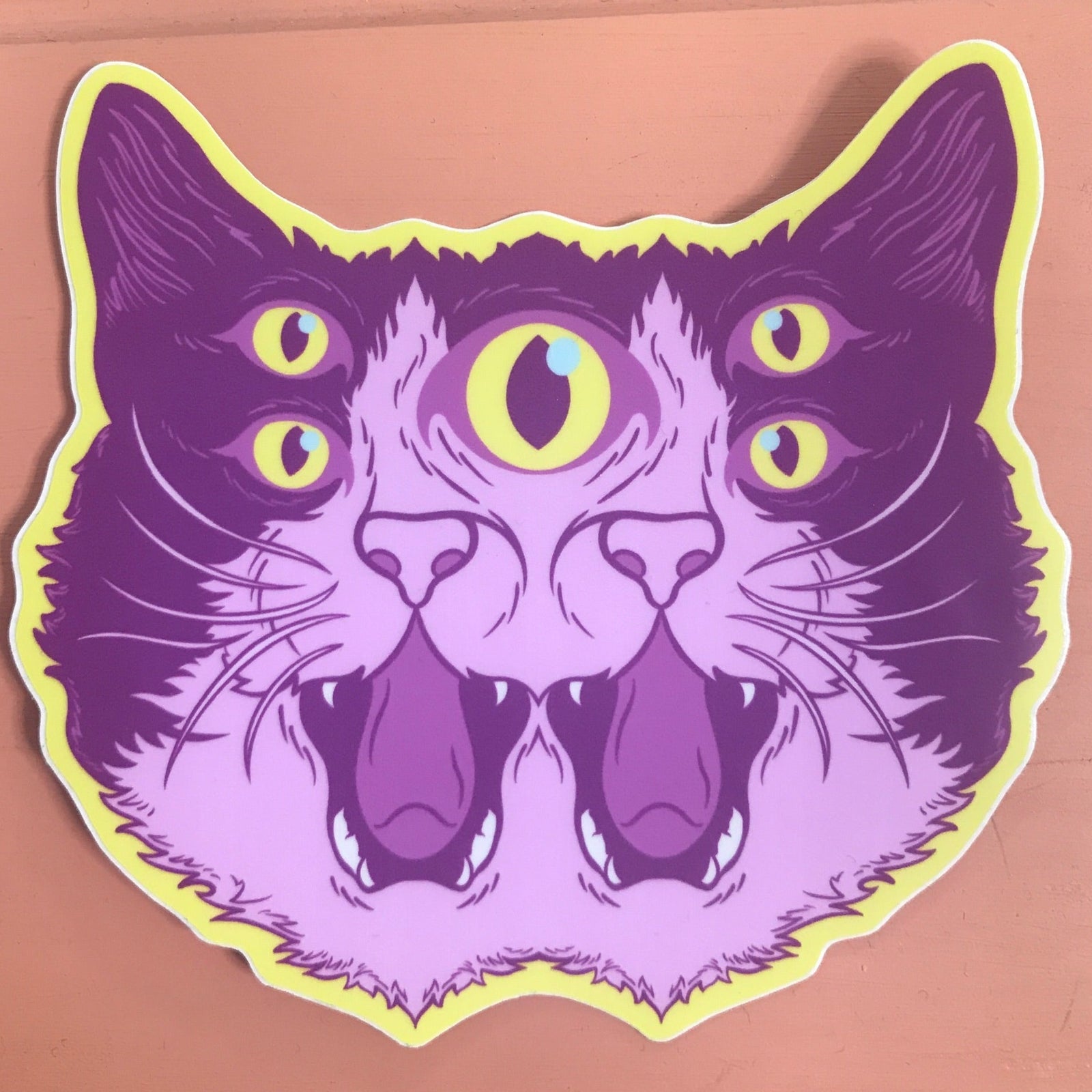 Sticker - 5 Eyed Psychedelicat