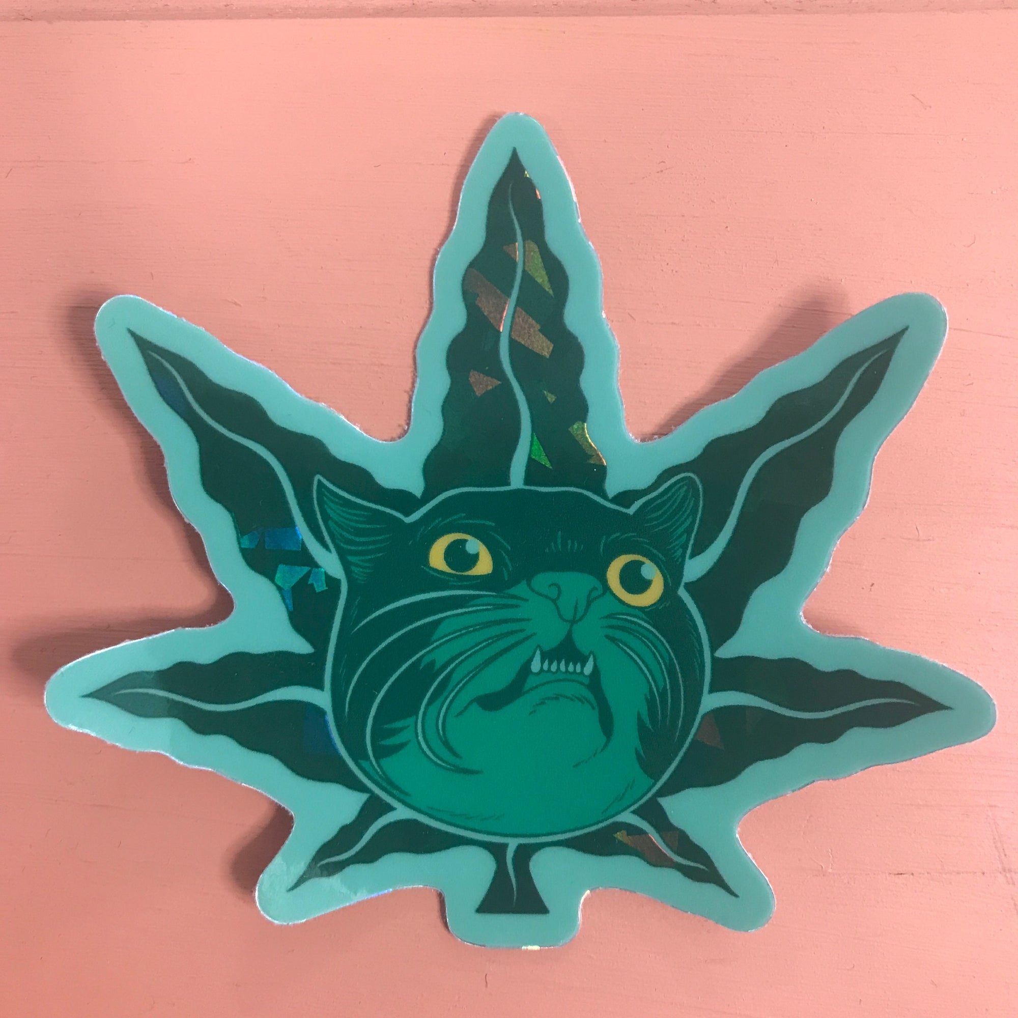 Sticker - Leaf Cat