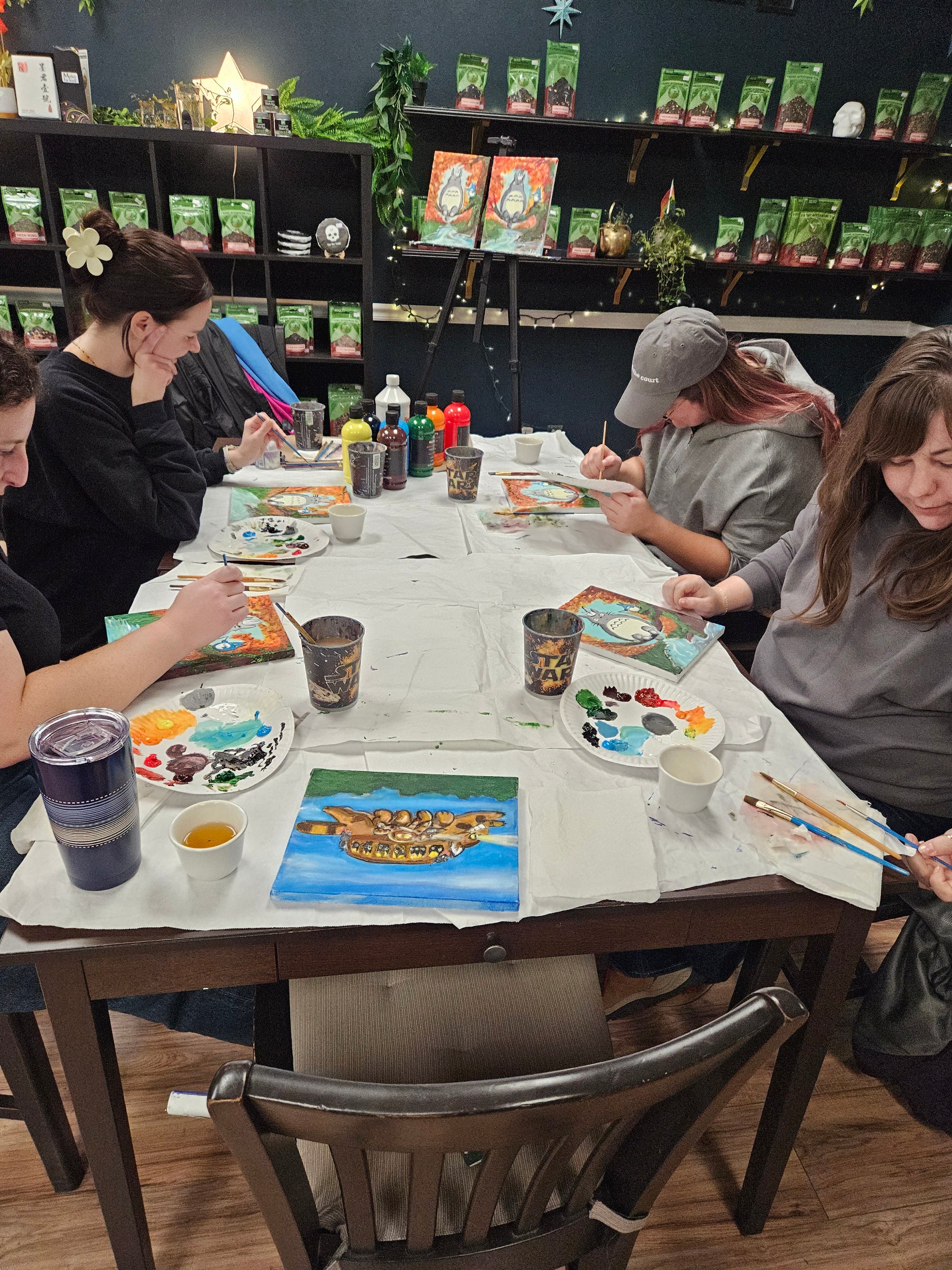 PAINTING CLASS: Totoro Trio on Canvas