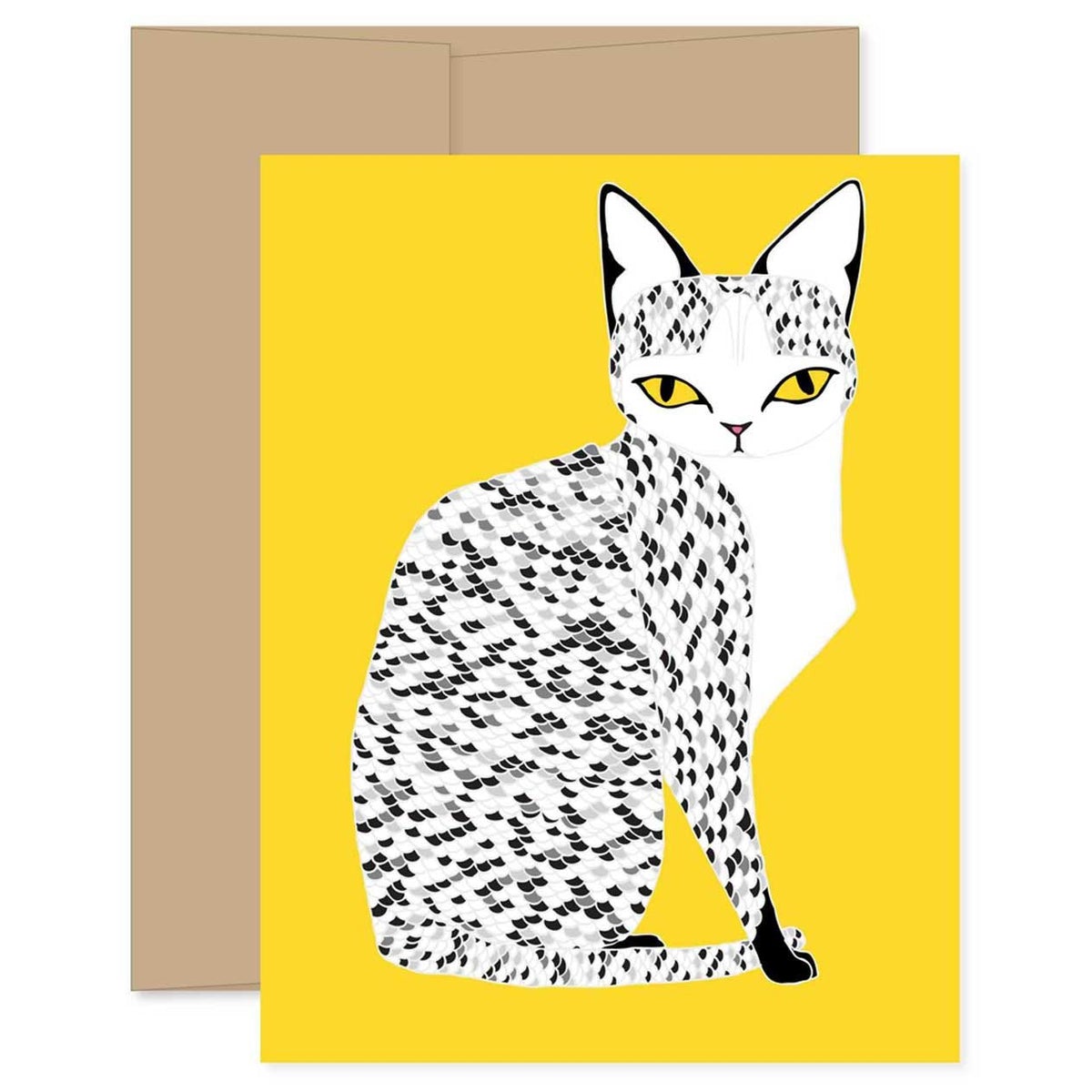 Card - Yellow Mau Cat