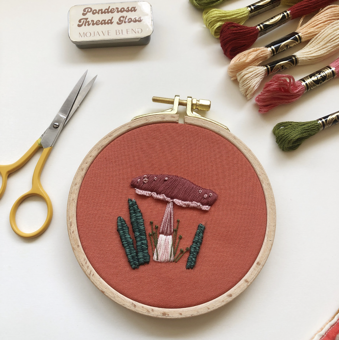 Mushroom Embroidery Kit – Lunch City Studio