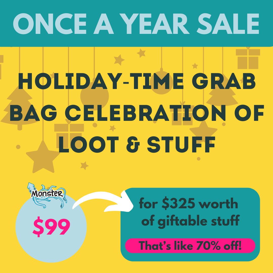 Holiday-Time Grab Bag Celebration of Loot &amp; Stuff