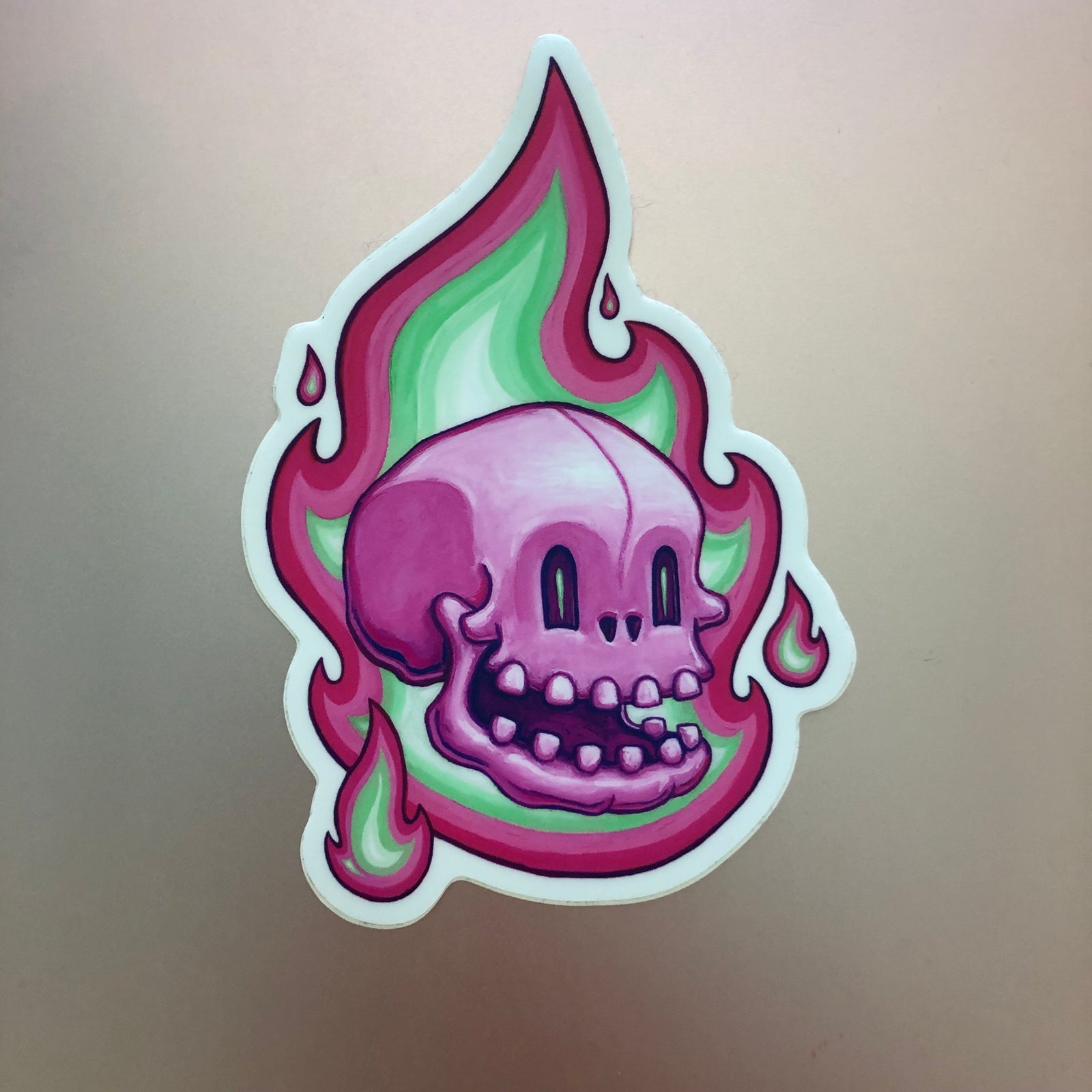 Sticker - Pink Skull