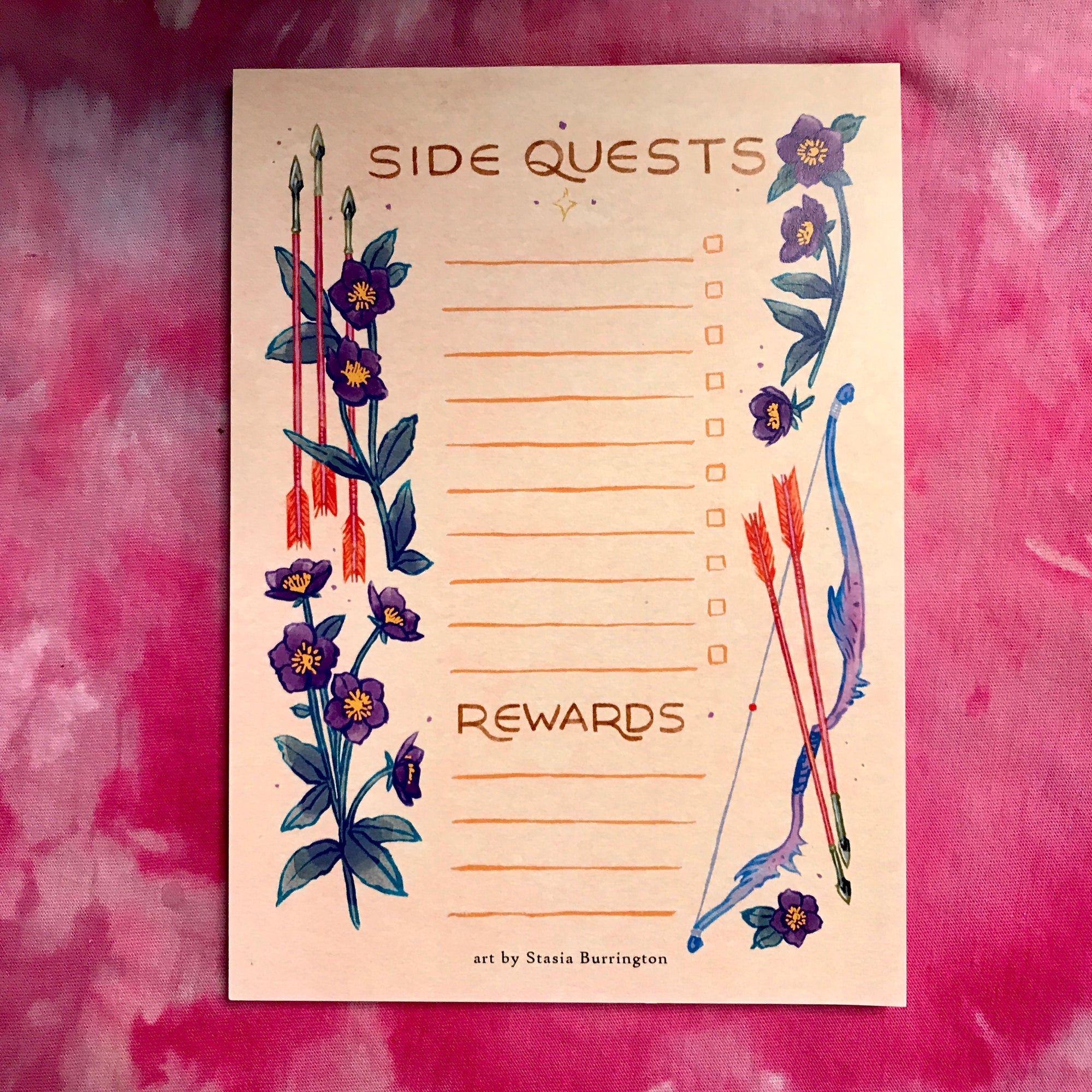 Notepad - Side Quests & Rewards