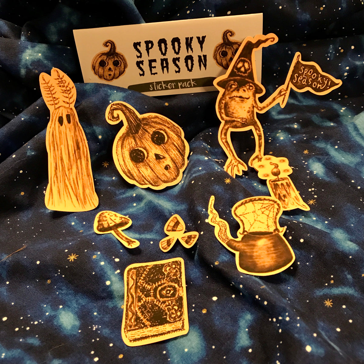 Sticker Pack - Orange Spooky Season