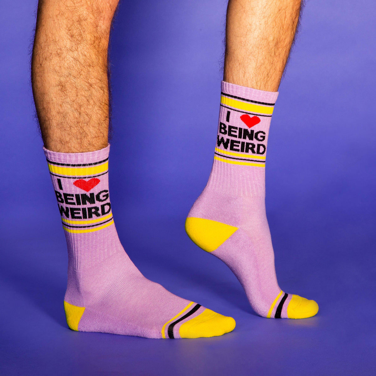 Sock - Unisex Gym: I Heart Being Weird