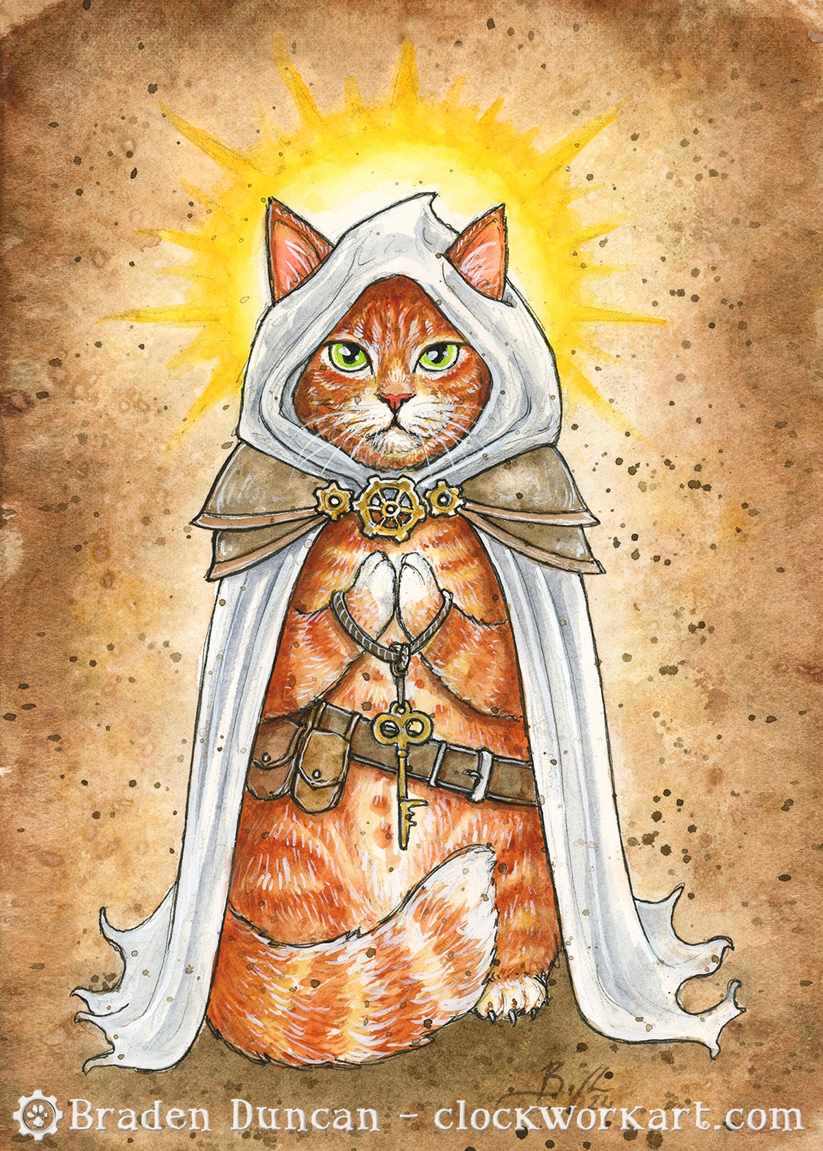 Original Art - Kitten Class: Cleric