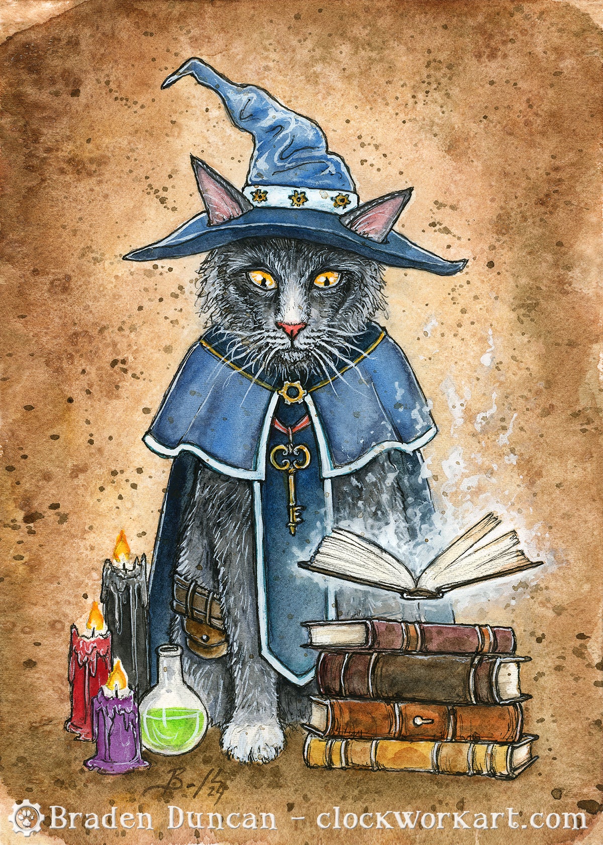 Original Art - Kitten Class: Wizard