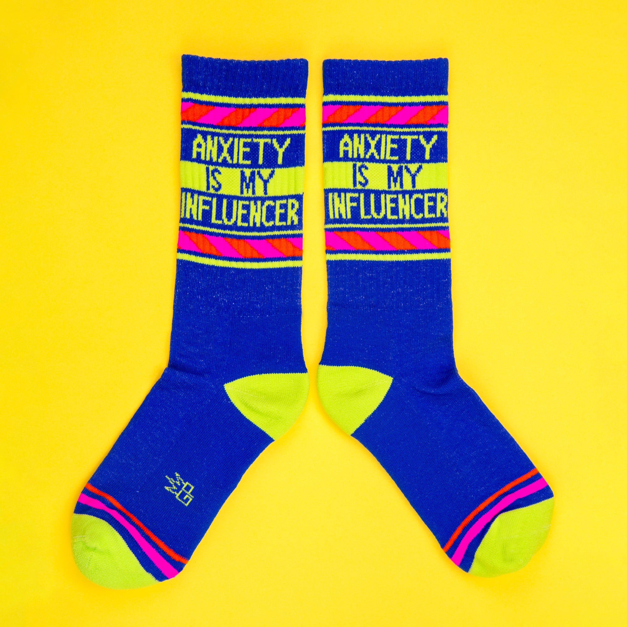 Sock - Unisex Gym: Anxiety Is My Influencer