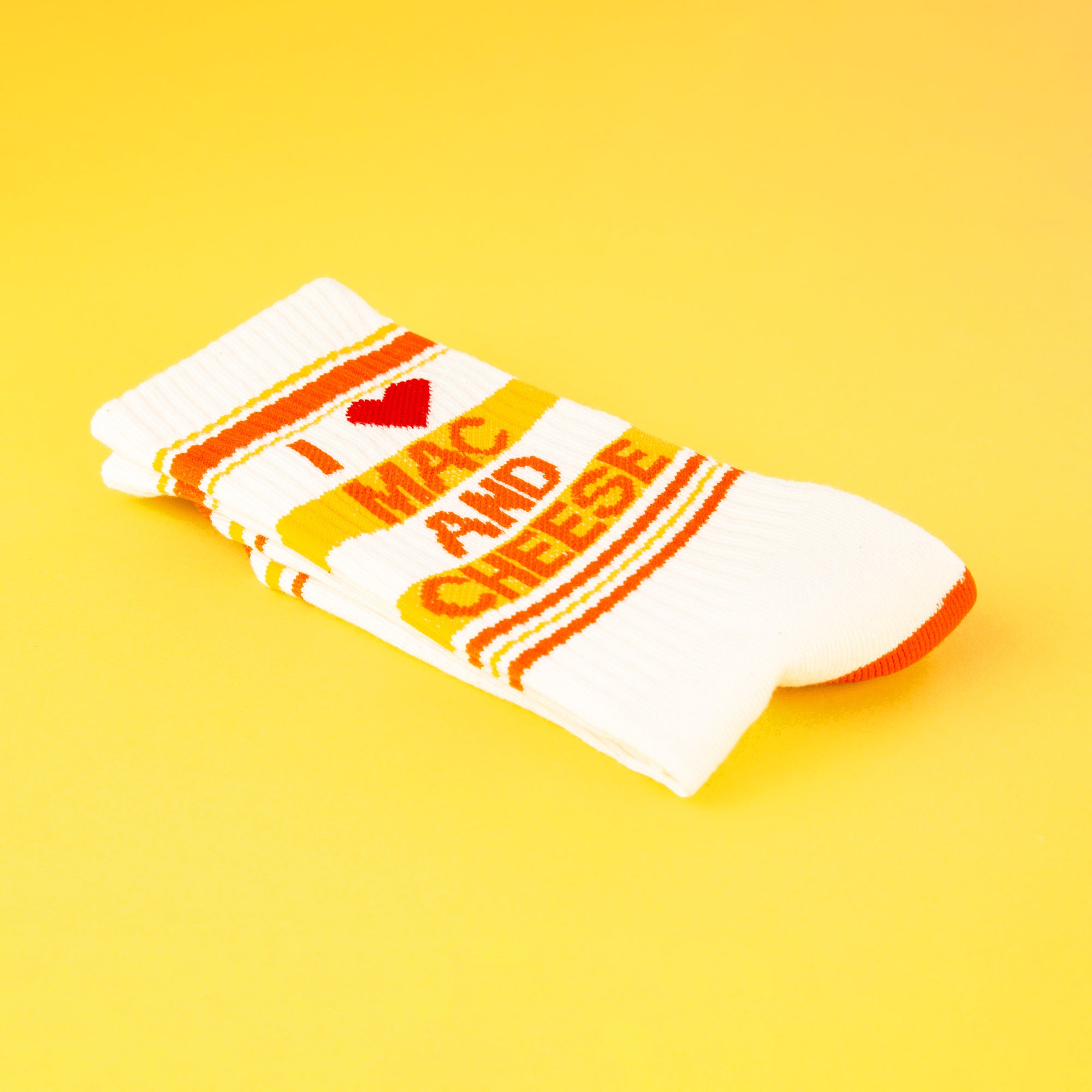 Sock - Unisex Gym: I Heart Mac N Cheese