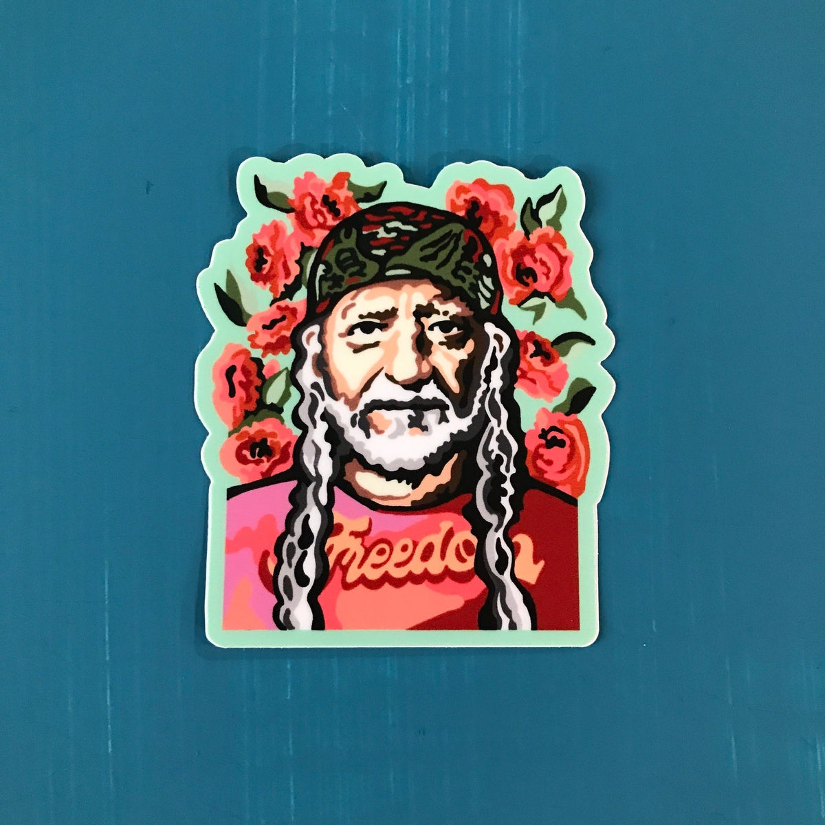 Sticker - Country Outlaw - Willie Nelson