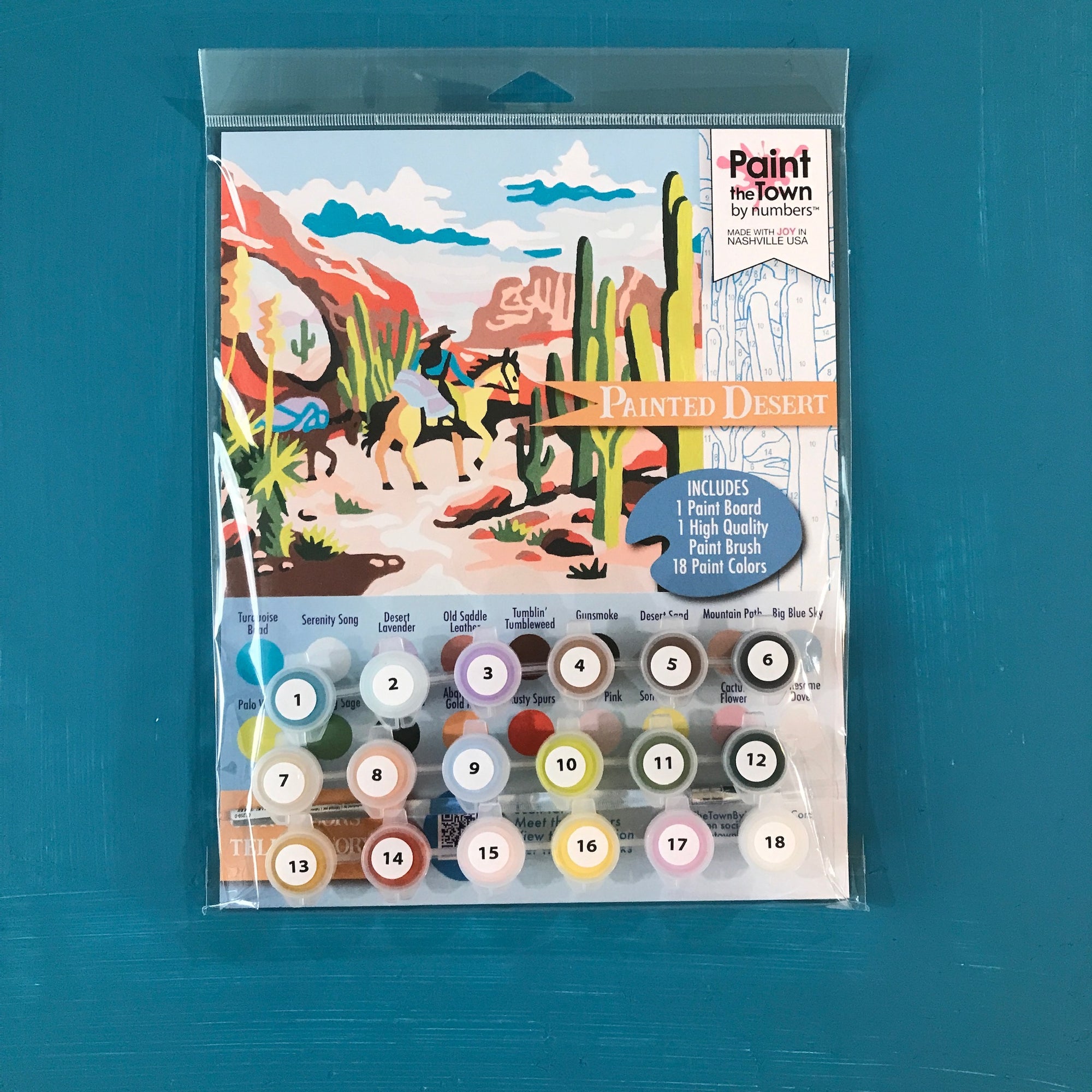 Happy Thoughts Paint by Number Kit; 8”x10” – Paint the Town by Numbers