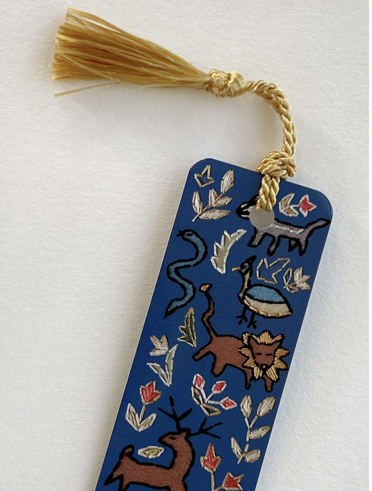 Bookmark - Embroidery Wildlife w/ Tassel