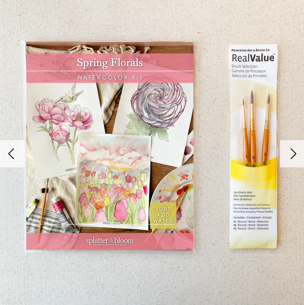 DIY - Watercolor Paint Kit - Spring Florals