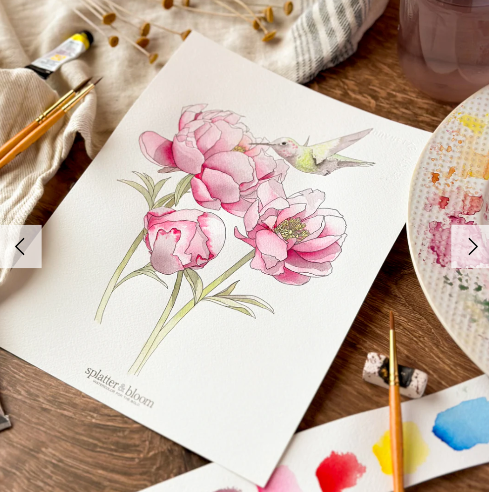 DIY - Watercolor Paint Kit - Spring Florals