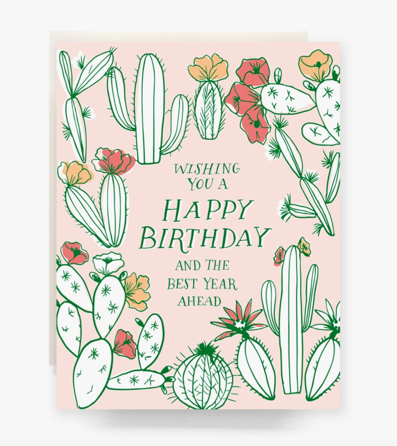Card - Cactus Toile Birthday