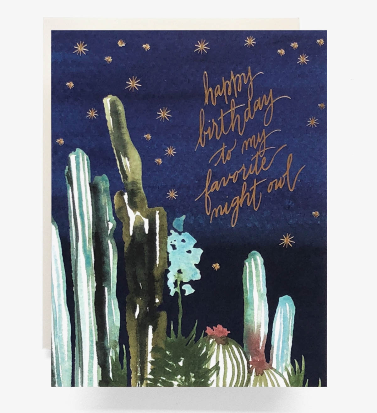 Card - Night Cactus Birthday