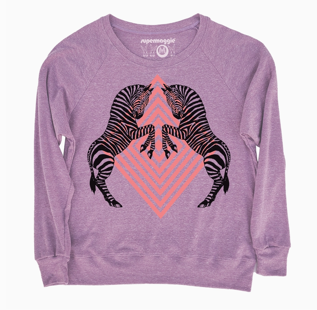 Sweatshirt - Zebras Pia - Lilac