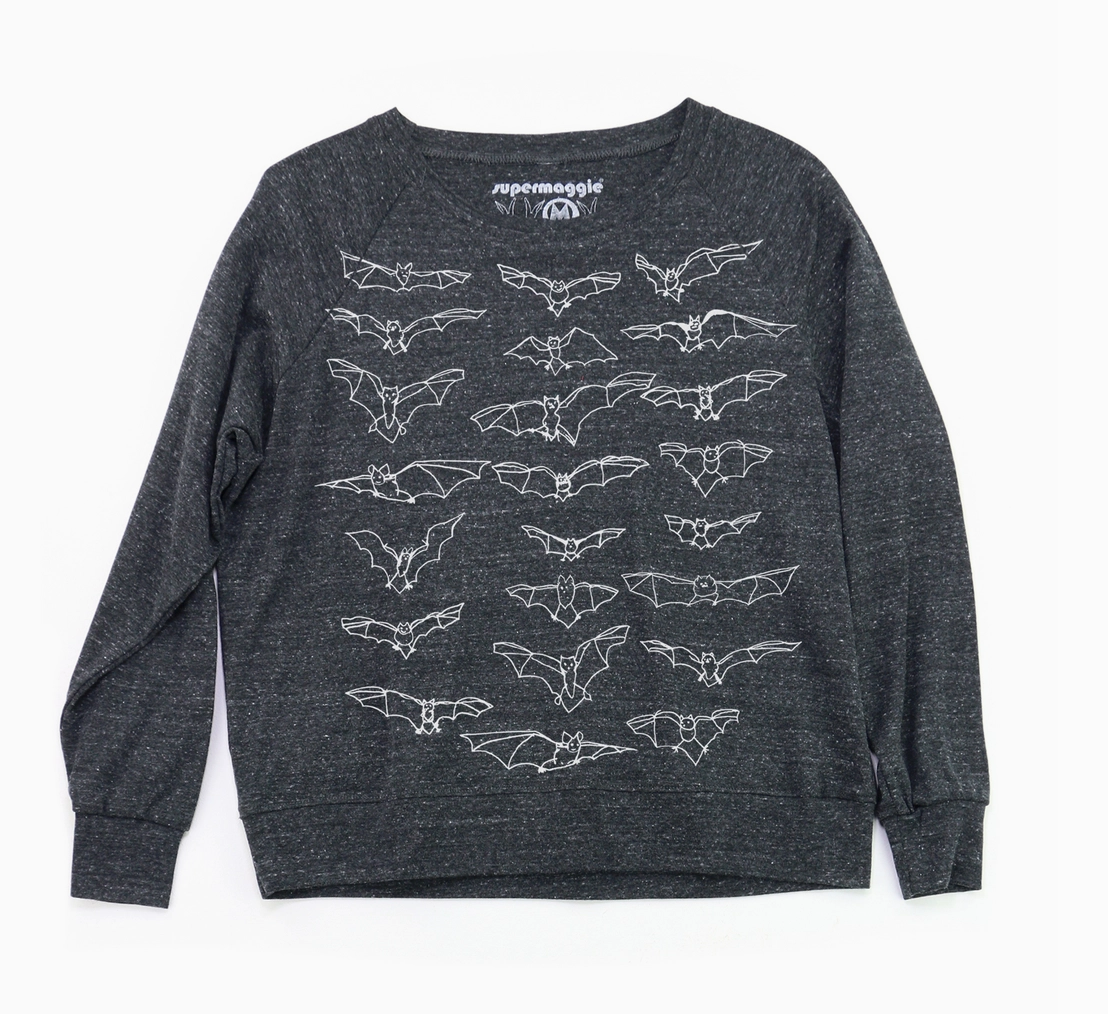 Sweatshirt - Bats Pia - Heather Charcoal