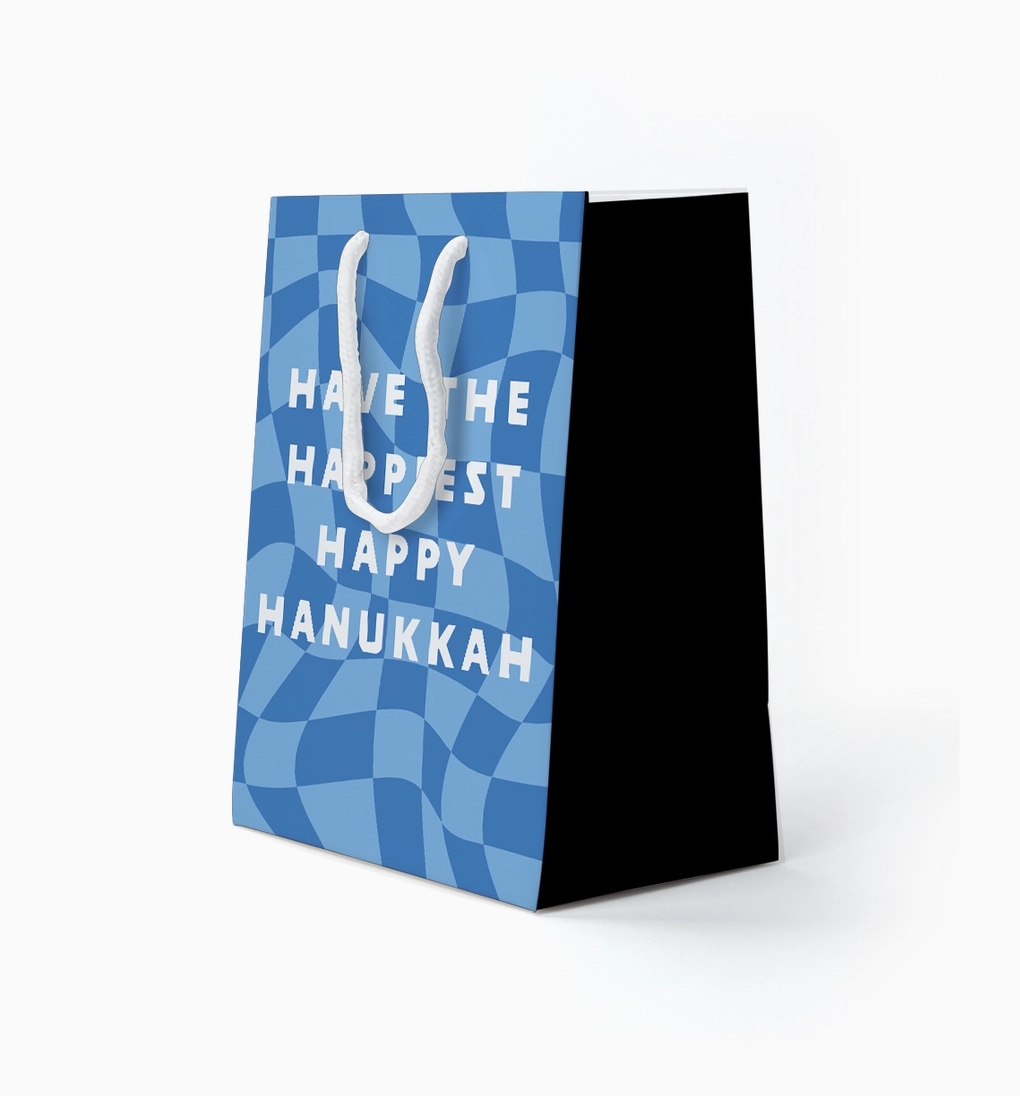 Gift Bag - Happiest of Happy Hanukkahs - Medium