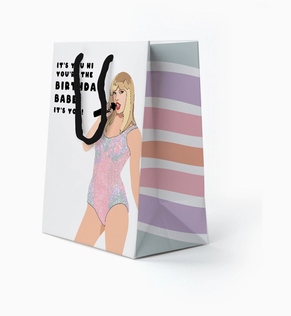 Gift Bag - Taylor Swift Anti-Hero Birthday Babe - Medium