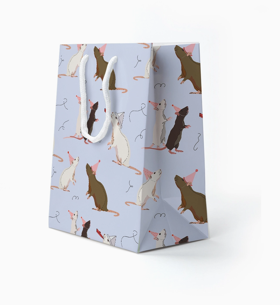 Gift Bag - Rat Party - Medium