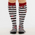 Sock - Knee High: Sanguine Stripes Blood Spatter