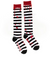 Sock - Knee High: Sanguine Stripes Blood Spatter