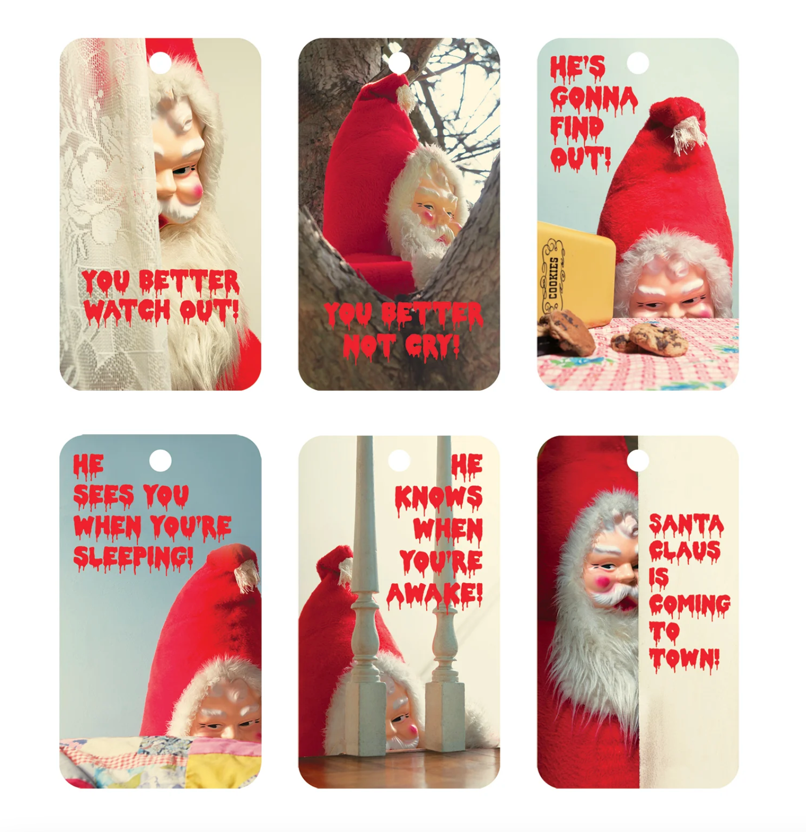 Gift Tags - Creepy Santa