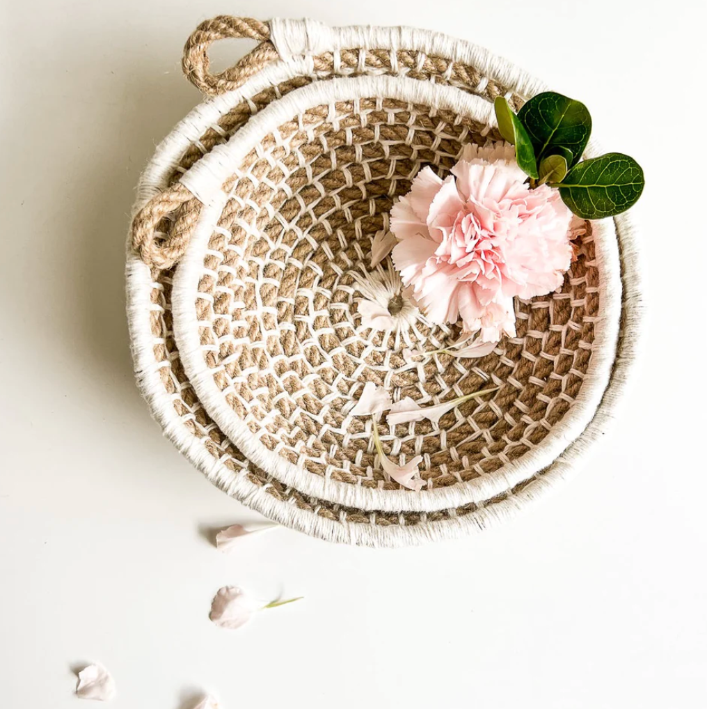 DIY - Weaving - Naomi Nesting Basket Kit - Jute with Natural