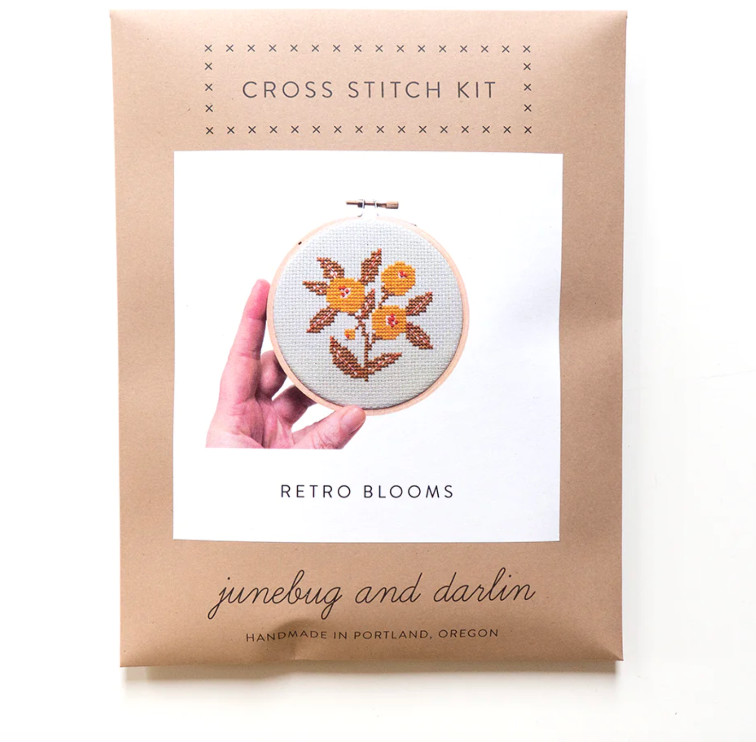Cross Stitch Kit: Retro Blooms