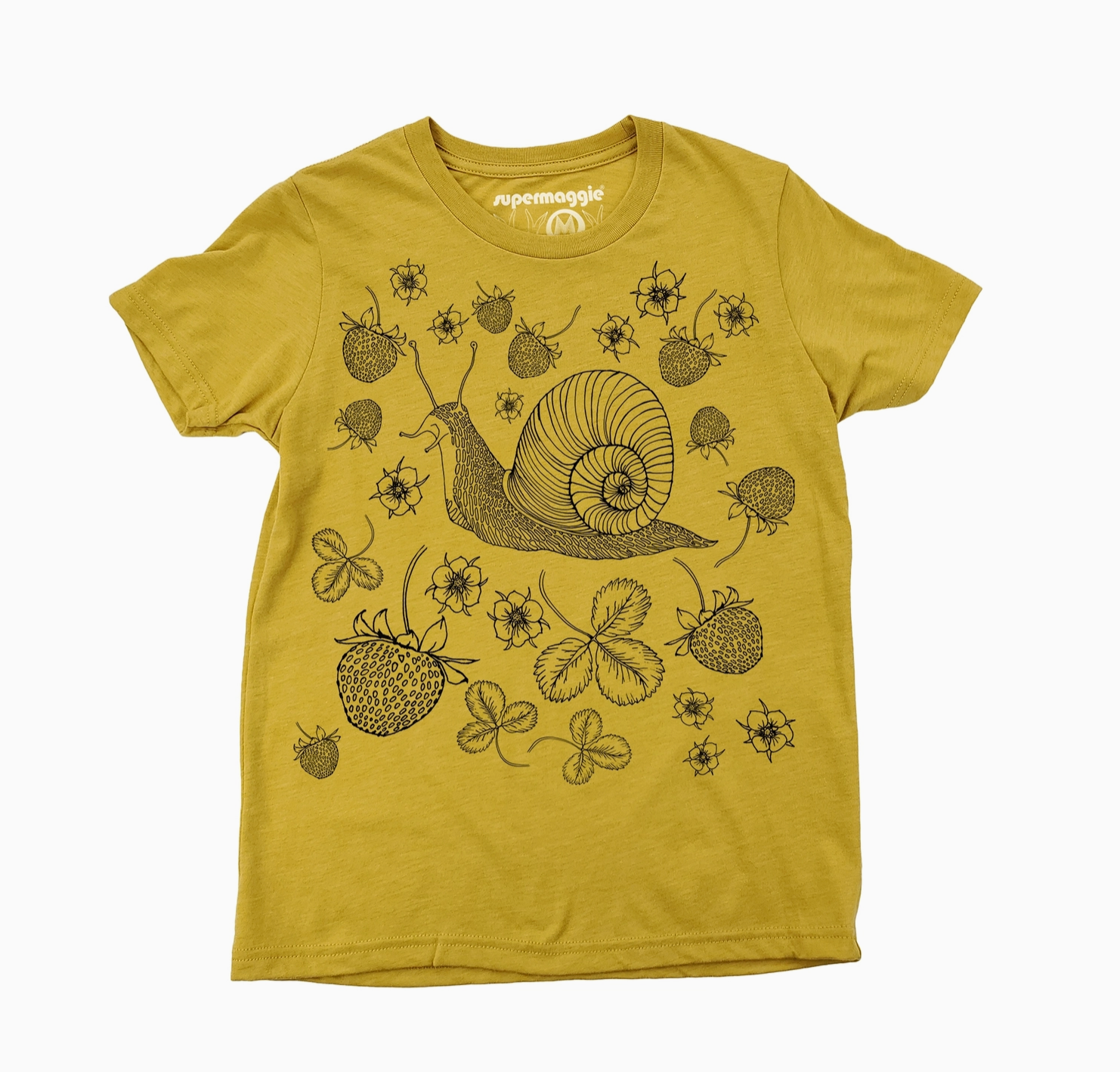 Youth Shirt - Snail - Mustard