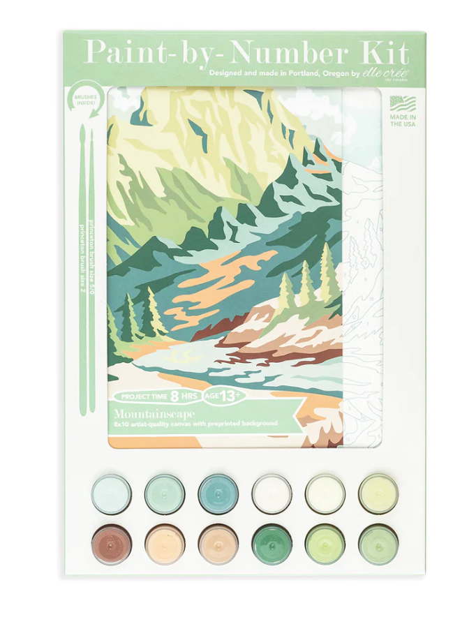DIY - Paint By Number Kit - Mountainscape