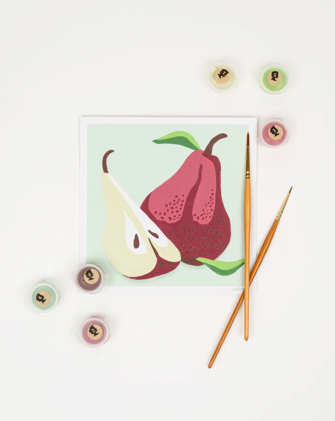 DIY - MINI Paint By Number Kit - Pears