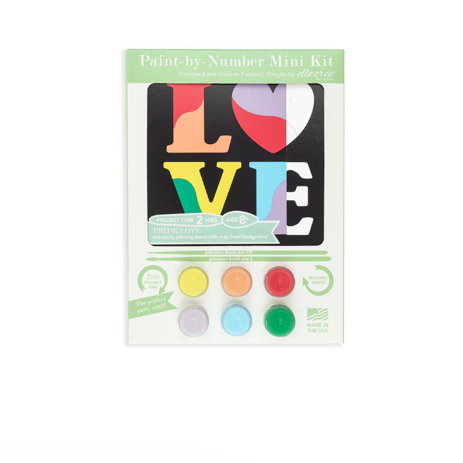 DIY - KIDS MINI Paint By Number Kit - Pride Love
