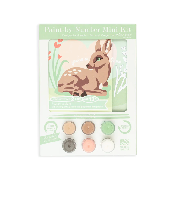 DIY - MINI Paint By Number Kit - You&#39;re So Deer