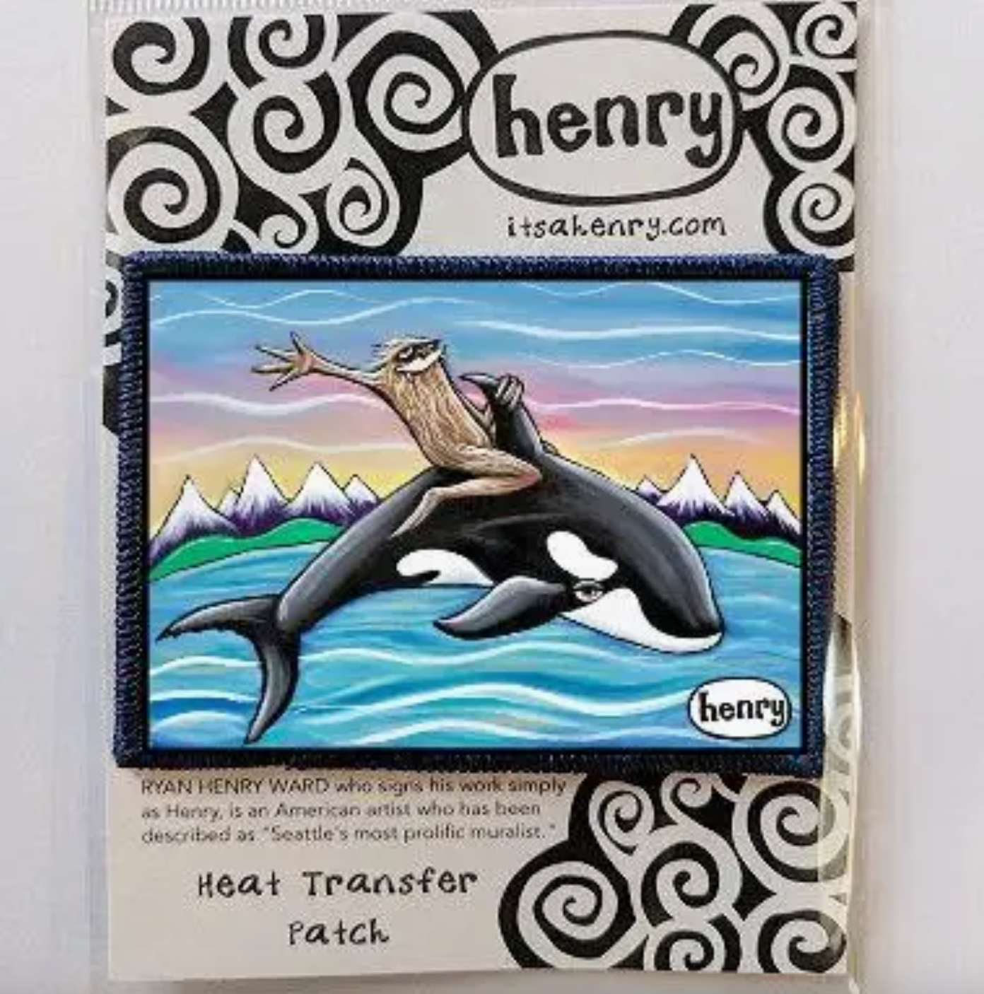 Patch - Sasquatch Riding An Orca