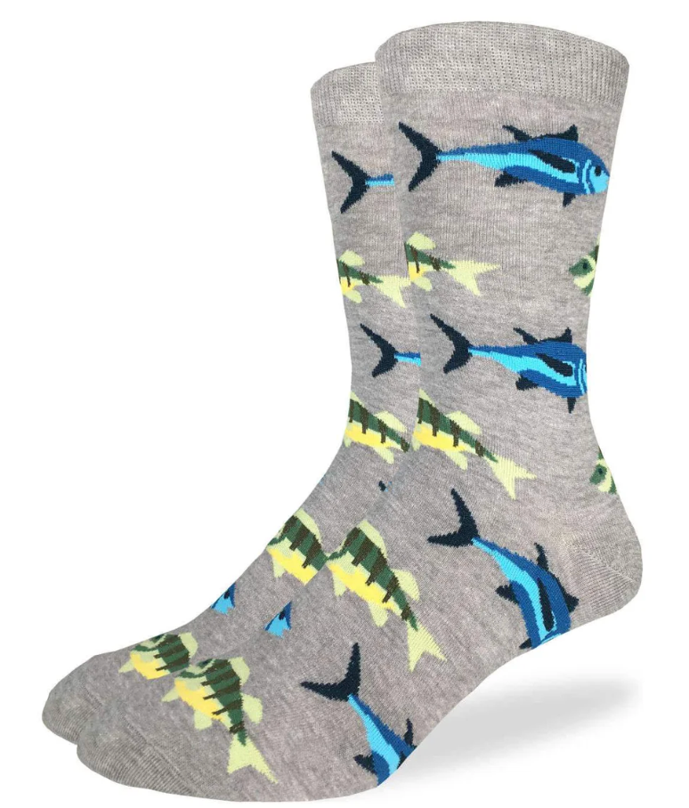 Sock - Extra Large Crew: School of Fish